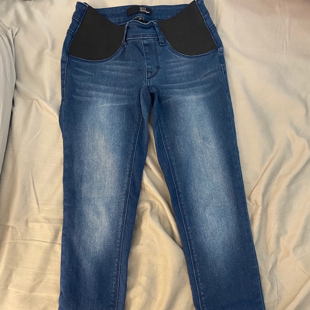 1822 Maternity Skinny Jean w/Side Panel, sz24